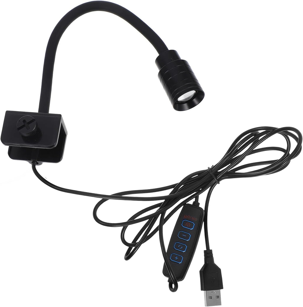 Dimmable Mini Aquarium Light USB Powered with Adjustable Focus High Brightness LED Fish Tank Lamp for Betta Fish and Terrariums Energy Efficient Lighting for Small Aquariums