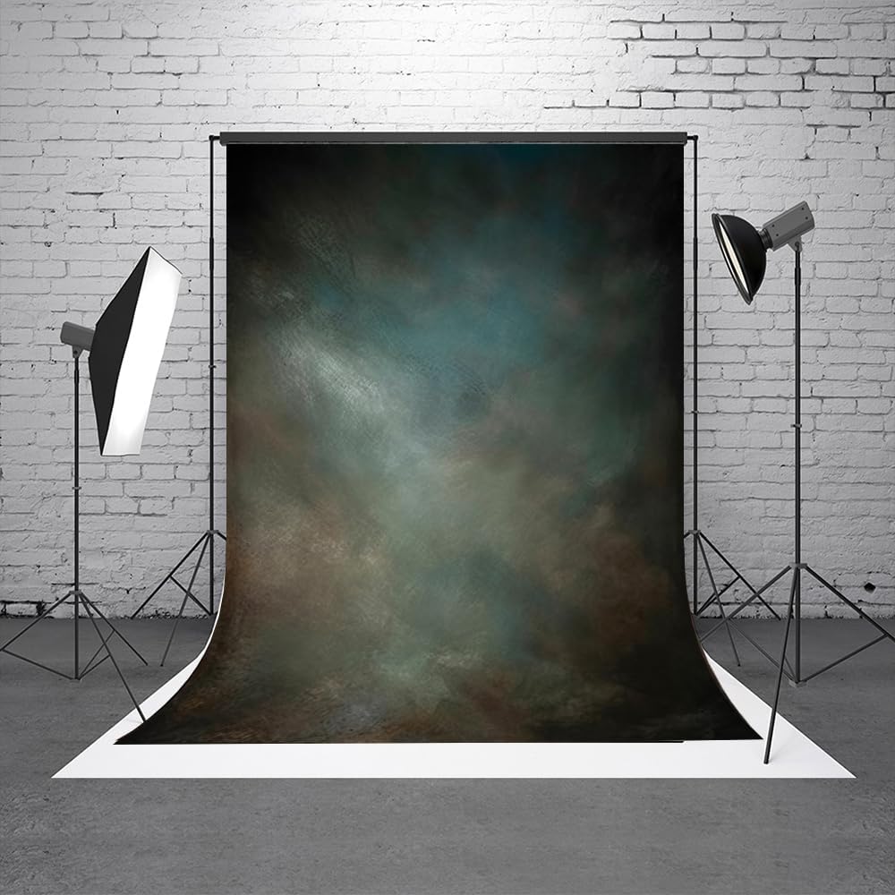 6x9ft Aqua Backdrops Portrait Backdrops for Photography Mottled Photo Background