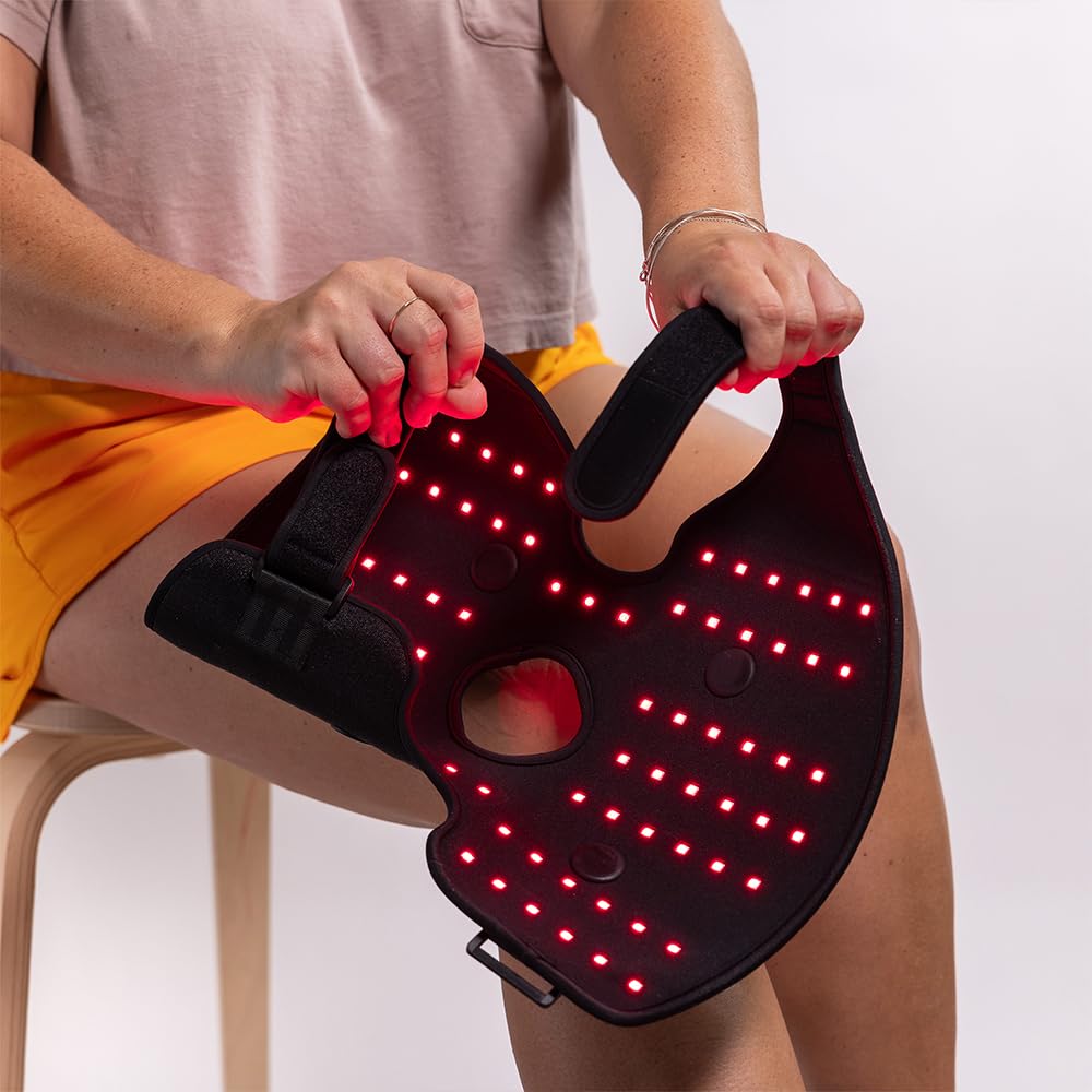 Fringe Red Light Therapy Wrap for Elbow, Knee, Foot & Ankle, Both Red 660nm and Infrared Light 850nm, 360 LED, Sports Recovery