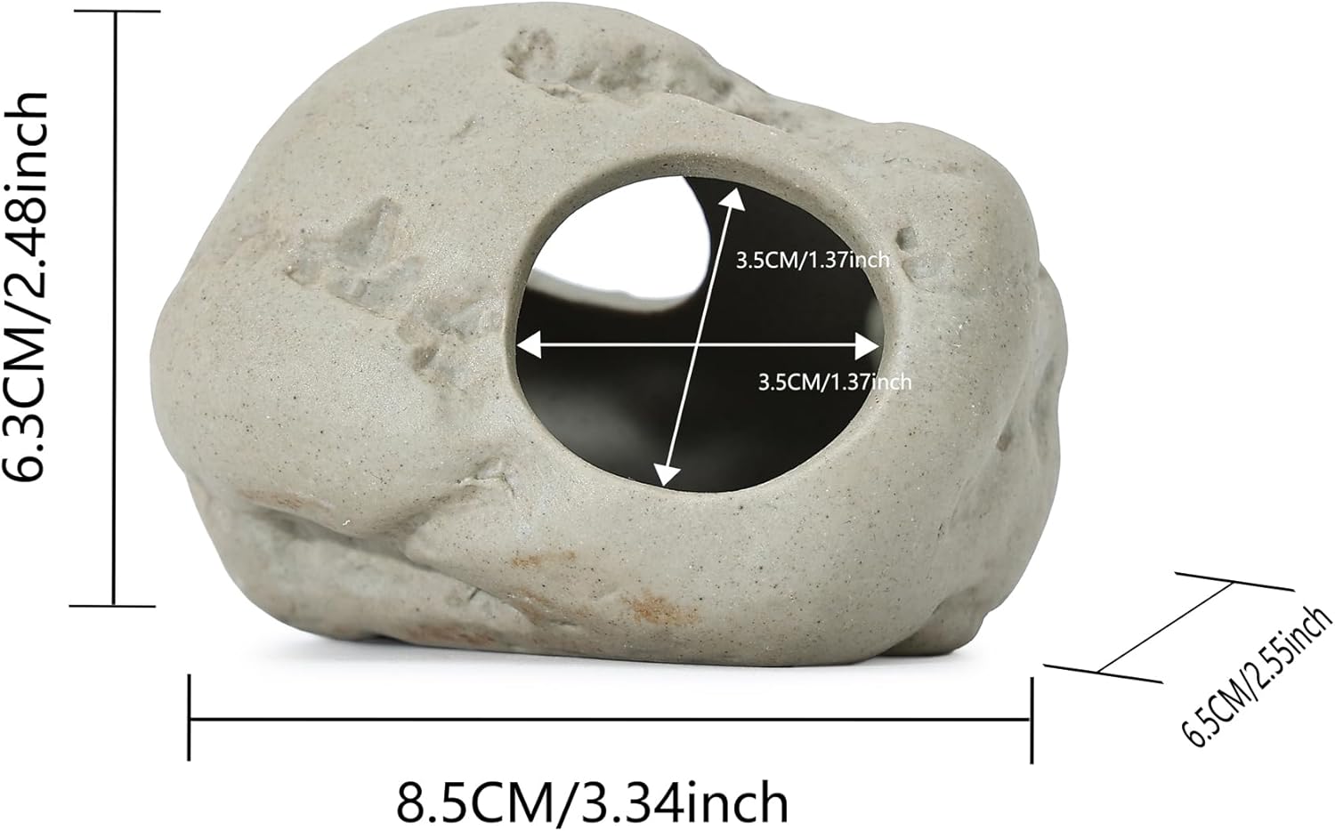ALEGI Aquarium Rock Cave Decor for Shrimp Cichlid Hiding Breeding (Set 8)