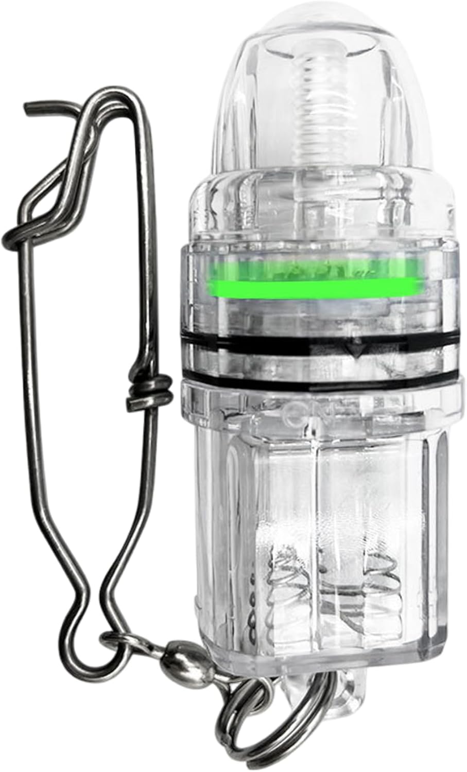 6Pcs Underwater Fishing Lights, 4.3" LED Wide Radiation Range Waterproof Fishing Light with Hook for Saltwater Freshwater