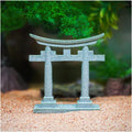 livelyfish Japanese Shinto Torii Gate Aquarium Decorations Asian Fish Tank Decorations Japan Style Bridge Landscape Ornaments Decor, M