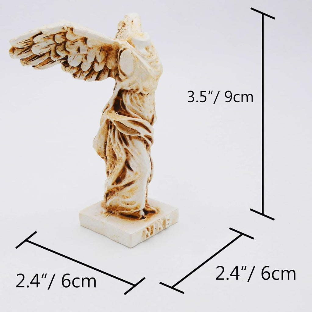 Winged Victory of Samothrace Fish Tank Decorations Decor Sculpture Statues Figurine Ancient Greece Reptile Turtle Lizard Spider Tanks Terrarium Statue Décor Ornament Pet Brown