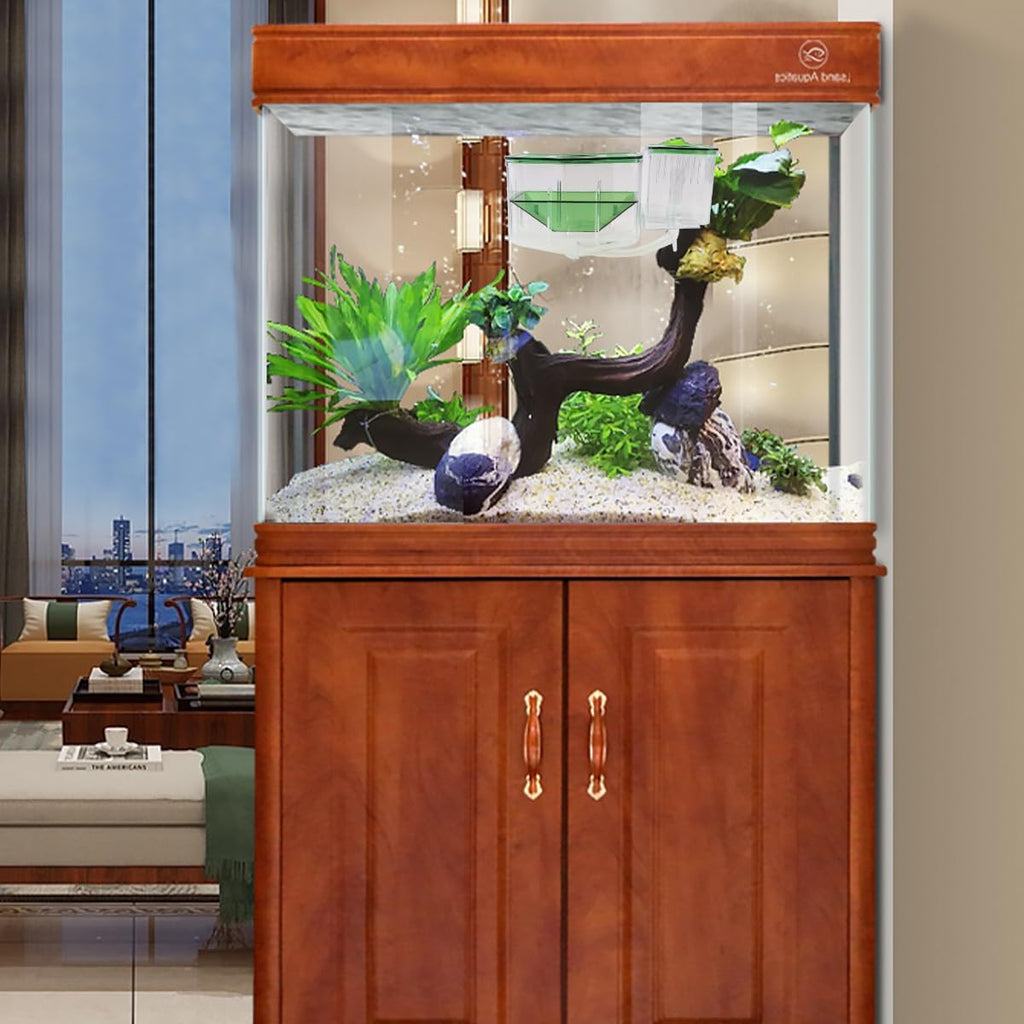 2PCS Fish Breeding Box, Transparent Aquarium Box Double Breeding Aquarium Fry Hatchery Breeding Box for Guppy Baby Fish Hatchery Fish Tank Divider
