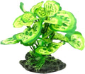 JGbaby Artificial Aquarium Plants,Fish Tank Decorations Betta Leaf Hammock 4in Realistic Silk & Plastic Plants, Hideout Decor for Betta. Goldfish,Reptiles,Small Tanks (Green Type-H)