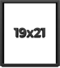 19x21 Shadow Box Frame Black | 1 Inch Deep Solid Wood Shadowbox Display | UV Resistant Acrylic Plexiglass, Acid Free Backing, Hanging Hardware | Dugan Picture Frame Style
