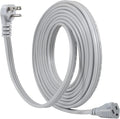 KUNCAN Appliance Power Extension Cord - 3 Prong Flat Wire SPT-3 14 AWG Heavy Duty Male to Female Extender Low Profile Grounded Cable for Major AC Unit, Air Conditioner, Refrigerator (15 Feet)