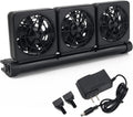 Aquarium Fan 2 3 4 Heads, Aquarium Chillers Cooling Fan Adjustable Fish Tank Cooling Fan with 2 Wind Speed Fan for Water Tank, Aquarium Tank Chiller (3 Head)