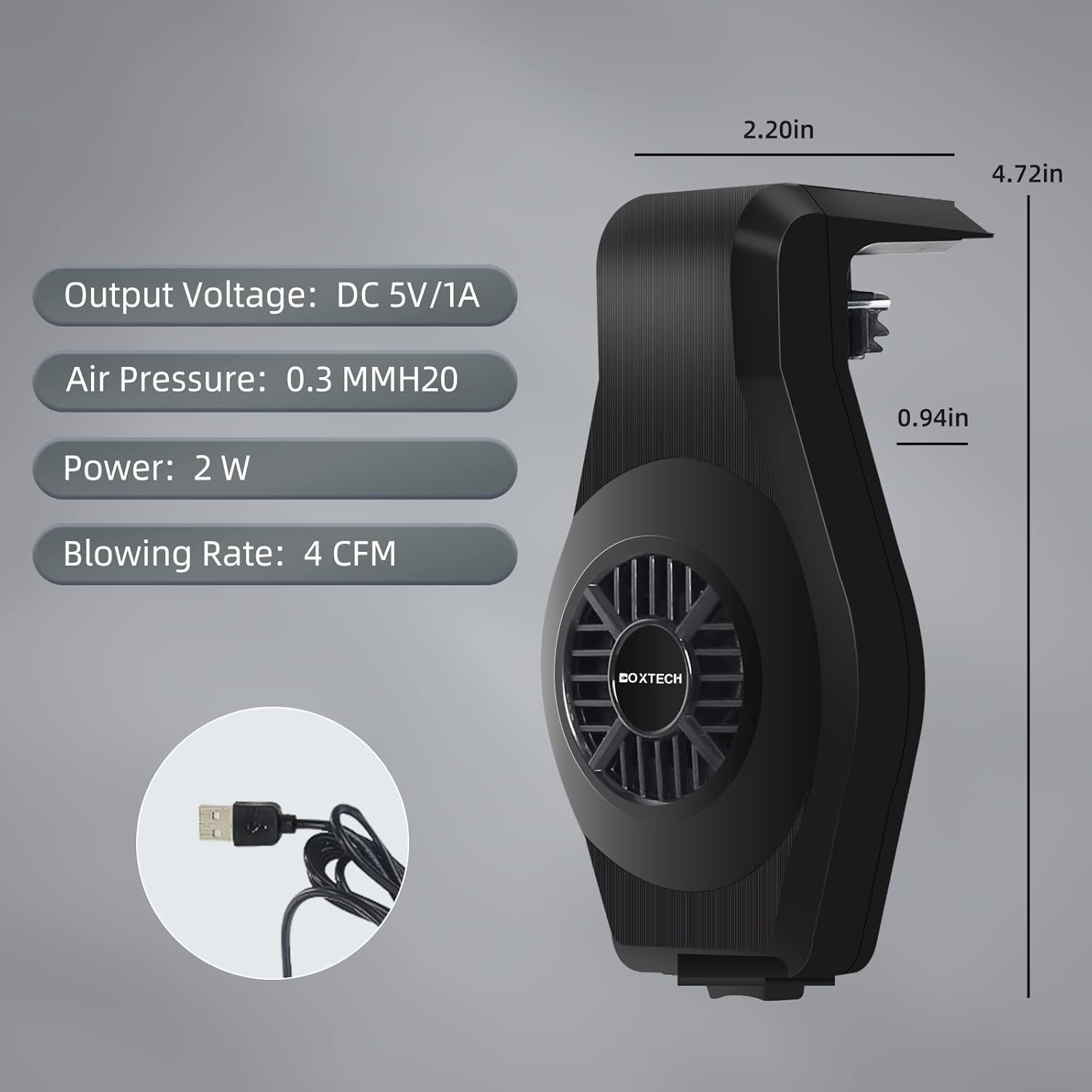 UPETTOOLS Aquarium Cooling Fan - Speed Adjustable Aquarium Chiller, Quiet Aquarium Cooler with Wide Angle Wind, Suitable for (3-7Gallon) Fish Tank (Ideal for Shrimp, Coral & Tropical Fish)