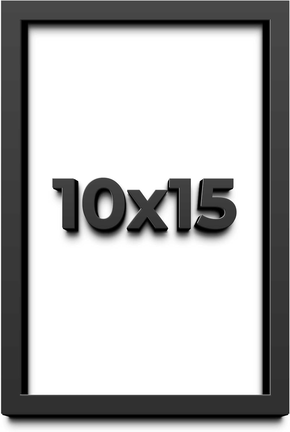 10x15 Shadow Box Frame Black | 1 Inch Deep Solid Wood Shadowbox Display Frame | UV Resistant Acrylic Plexiglass, Acid Free Backing, and Hanging Hardware | Dugan Picture Frame Style