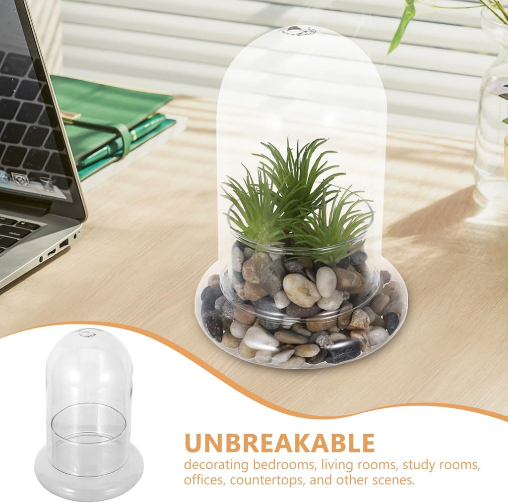 Yardwe 2 Pcs Bell Glass Bottle Cloche Dome Glass Storage Container Dome Cloche with