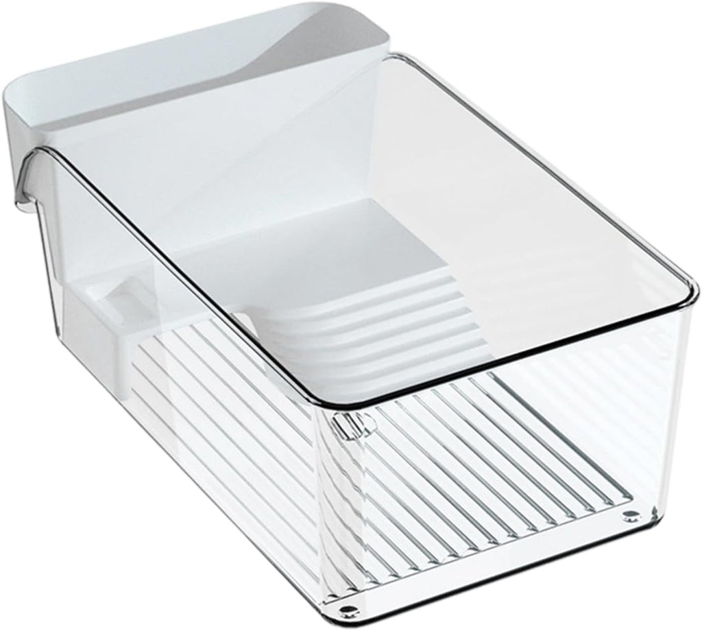 Clear Turtle Habitat - Mini Crab Feeding Area, Decorative Basking Platforms, Small Tortoise Terrapin Enclosure | Educational Reptile Terrarium Setup for Pet Adoption Preparation Eco Friendly Aquarium