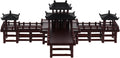 LOGOFUN Mini Pagoda Gazebo Statue Model Miniature Pavilion Figurine for Fairy Garden Landscape Fish Tank Zen Decor