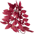 Dsoar Aquarium Artificial Plant Reptiles Plants with Suction Cup for Terrarium Fish Tank Landscape Decoration Hanging Silk Red Leaves Plants