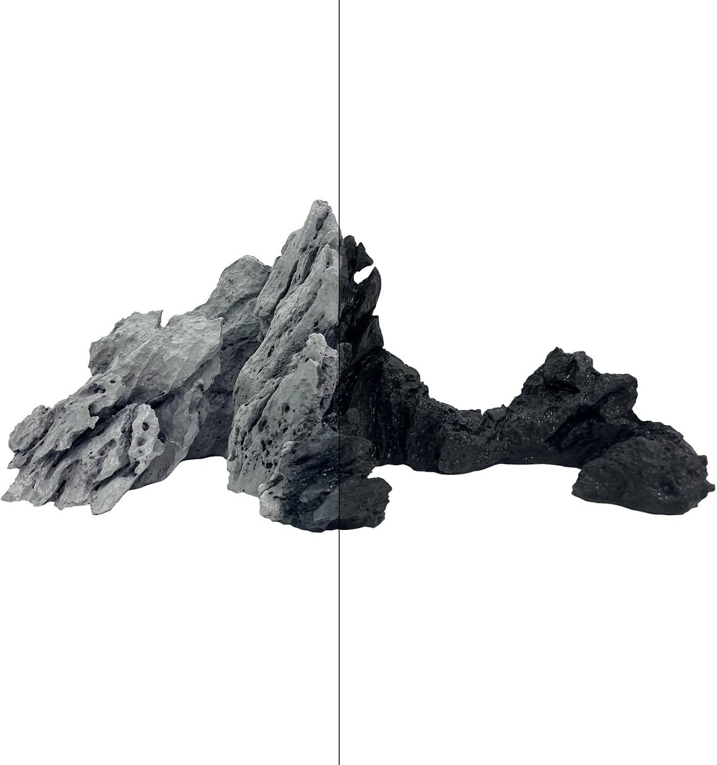 FZONE Resin Seiryu Stone Model Ph-Neutral Aquarium Rocks for aquascaping,Hardscape