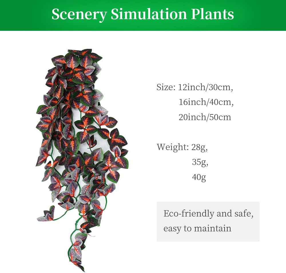 Dsoar 30cm/12in Aquarium Decorations Plants Artificial Fake Plastic Water Grass Plants for Fish Tank Aquarium Decor Artificial Hanging Plants