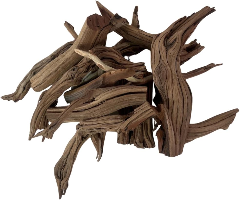 Koyal Wholesale Natural Driftwood Decor Vase Fillers 2.2-Pounds, Aquarium Wood Untreated California Manzanita Drift Wood Fish Tank Decor, Driftwood Pieces for Crafts, Assorted Reptile Wood Branches