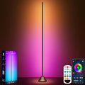 Corner Floor Lamp, Smart RGB LED Corner Lamp with App & Remote Control, Music Sync, Scene Modes, Modern Ambient Lighting Floor Lamp for Living Room, Bedroom, Gaming Room Decor