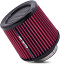 muge racing Universal 3 Inch 76mm Air Intake Filter Replacement Cone Air Filters Quality Dry Air Filter