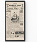 11x22 Aluminum Metal Newspaper Frame,Tempered Glass Black 11 x 22 Poster Frame Fits 11x22 Inch Newspaper, Assorted Media Cover Frame Modern Picture Frame for Wall Display