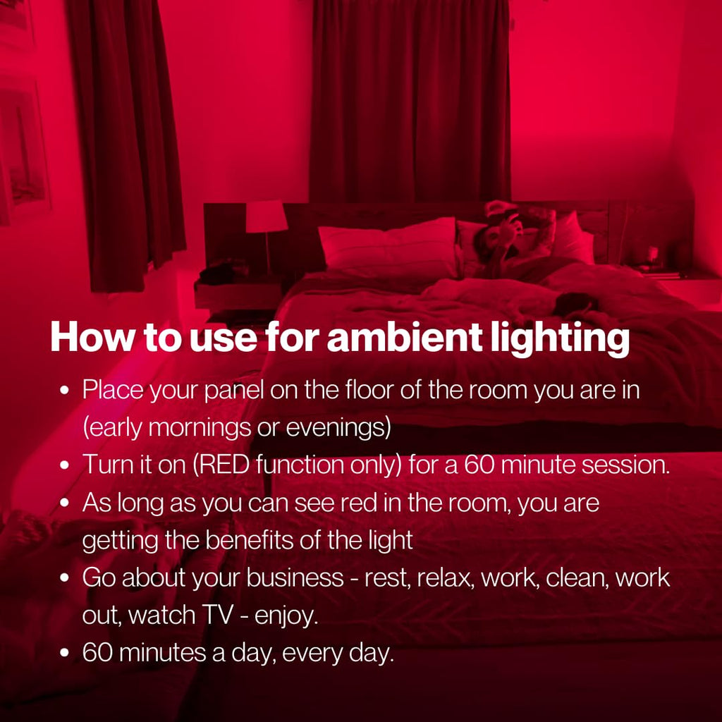 Fringe Red Light Panel, Has Both Red Light 660nm and Infrared Lights 850nm, 360 LED, Sports Recovery (Therapy Panel 189W) Ideal for Pain Relief, Sleep and Energy Recovery