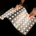 SuperlightingLED 4000K Natural White Soft Thin LED light Panel Sheet with Lenses, DC24V 30W 19.7”X9.8” CRI 90+ Wide Light Spread LED Sheets for Backlighting Wall and Glow Letters (4000K Natural White)