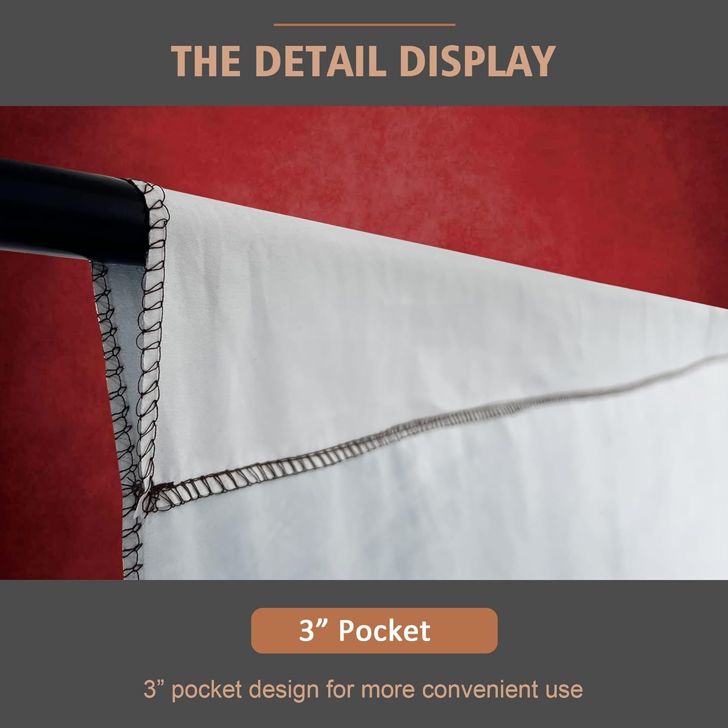 Abstract Professional Photography Backdrop for Portrait Photo Props Booth Background Photoshoot Studio with Polyester Fabric Roller Pocket on Top (8x12ft,Red,No Stand)