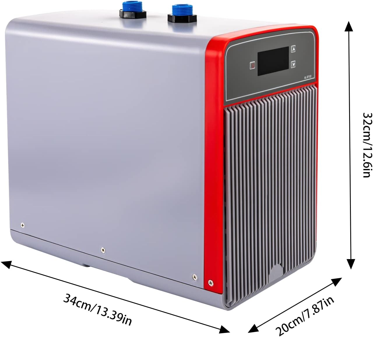 Aquarium Chiller 1/5HP 42.3Gal 160L Fish Tank Water Cooler, Quiet Hydroponic Water Chiller Cooling System with LED Display, Water Pump for Axolotl Coral Jellyfish, Seawater & Fresh Water
