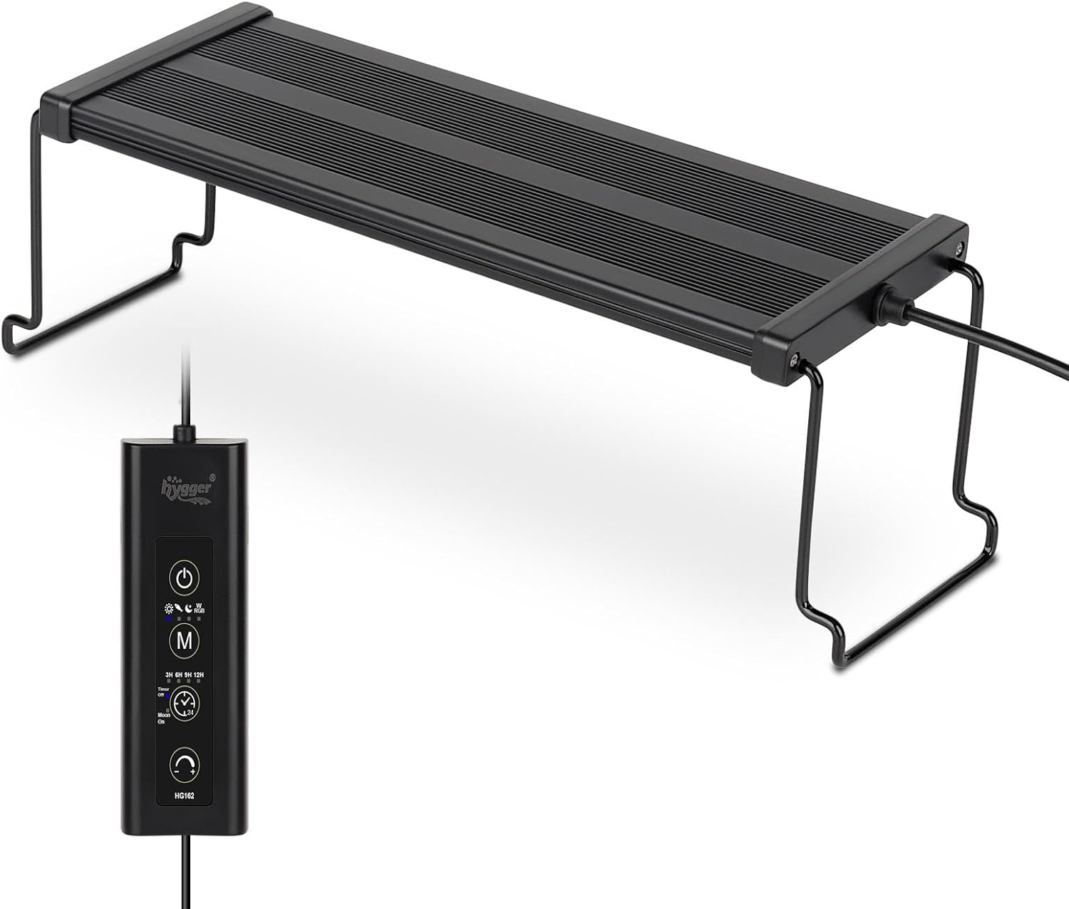 hygger New Mode 24/7 Timer LED Aquarium Light, Auto On Off Full Spectrum Fish Tank Light Fish Colorful/Sun/Nightlight/Wrgb Cycle Mode for Freshwater Plants Tank (for 12in~18in Long Tank)