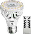 SANSI Dimmable Grow Light Bulb, Full Spectrum with Remote Control, Auto On Off Timing 4 8 12 Hrs, 5W PAR20 (75 Watt Equiv) Grow Lamp with Optical Lens for High PPFD, Energy Saving for Indoor Plants