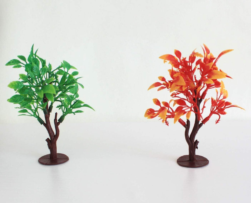 Upgrade Trees Cake Decorations, OrgMemory Model Trees with Bases, (19pcs, 3"-5.5"/7.5-14 cm), Ho Scale Trees, Diorama Supplies for Crafts or Cake Decorations