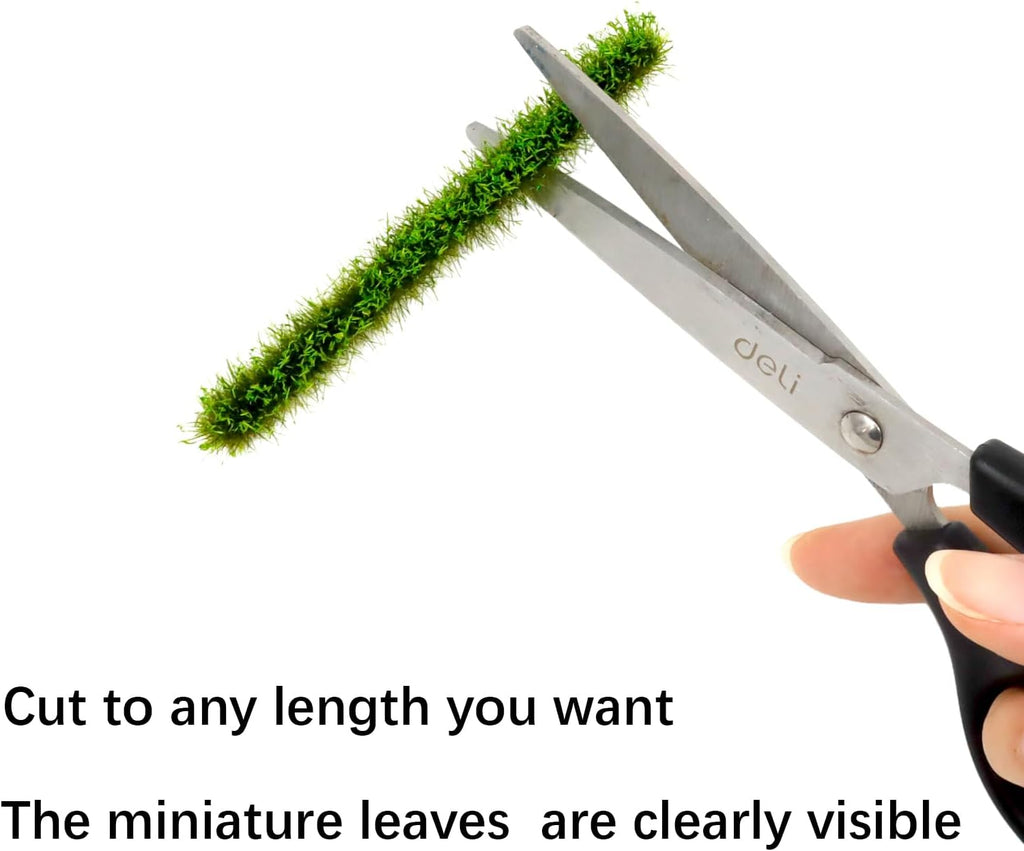 Warmtree 5 Pcs Static Grass Tuft Model Grass Tufts Railway Artificial Grass Miniature War Gaming Terrain DIY Model Railroad Scenery War Gaming Scenery (Light Green bar)