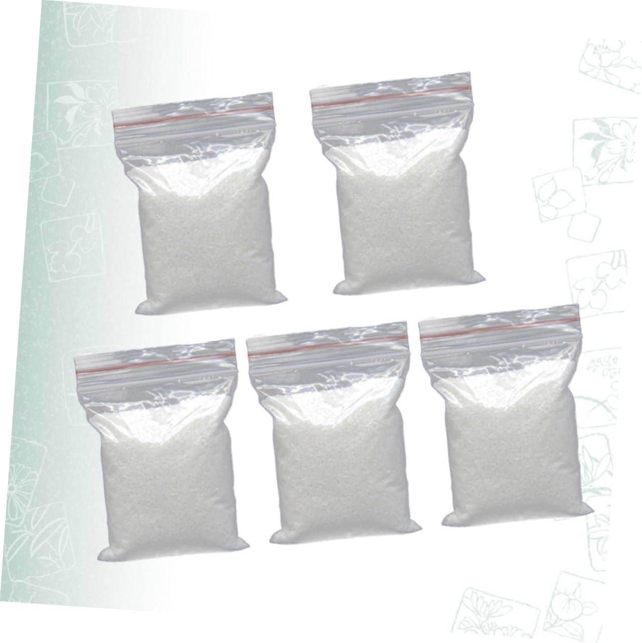 5packs White Sand for Aquariums Home Garden Decor Versatile Decoration for Fish Tanks Vases Terrariums Creates Natural Environment Elegant Sparkle