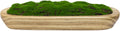 NAHARO Moss Wood Bowl,Natural Oblong Decorative Dough Bowl, Artificial Moss Centerpiece for Wedding Table Centerpiece, Home Decoration, Living Room, Office, No Maintenance
