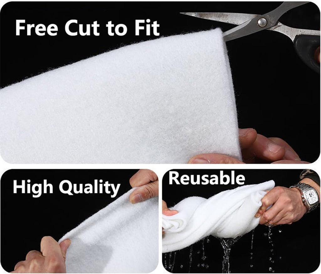 39" x 47" Extra Large Aquarium Filter Floss, Filter Pad for Fish Tank, Aquarium Filter Media