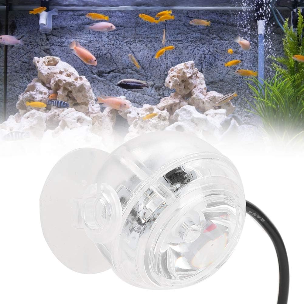 GLOGLOW Aquarium LED Light, Submersible Color Changing Fish Tank Light USB Night Spot Lamp for Freshwater Saltwater Tanks Reef Betta Fish Decoration(Red)