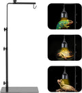 Reptile Lamp Stand , Adjustable 14-37 Inch Heat Lamp Stand , Reptile Light Stand Holder Lamp Hanging Bracket Metal Support for Glass Terrarium