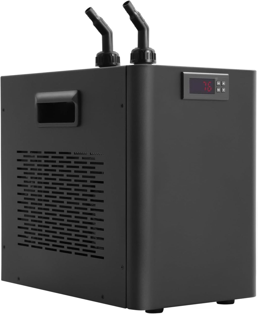 160L/42.26Gal Aquarium Chiller, 1/10HP Low Noise Fish Tank Water Cooler with Special Quiet Design Refrigeration Compressor ＆ Water Tube for Axolotl Coral Jellyfish (160L/42.26Gal)