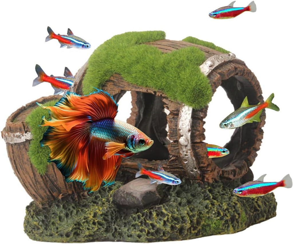 Betta Fish Cave Aquarium Hideout, Aquarium Tank Decor Accessories, Fish Tank Ornament Large