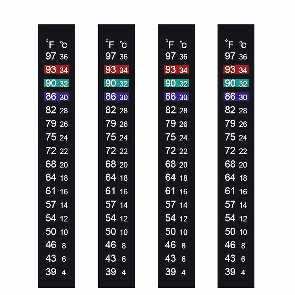 Aquarium Thermometer Strips, Fish Tank Thermometer Sticker Temperature Strips, Adhesive Strip Thermometer for Fish Tank/Kombucha/Fermentation (39℉ to 97℉ & 4℃ to 36℃) Terrarium Water Temperature Test