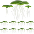 72pcs Plastic Duckweed Artificial Floating Duckweed Mini Fake Duckweed Simulation Floating Plants for Aquarium Fish Tank Pond Decor