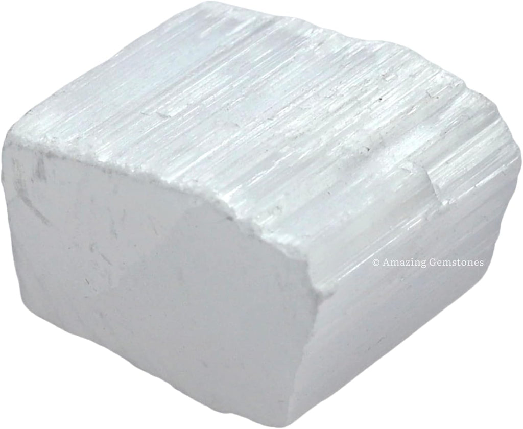 Amazing Gemstone Selenite Crystal Raw Stones for Healing - 1/2 lb Bulk Selenite Sticks Healing Crystals for Protection, Crystal Grid, Energy Piedra Selenita Original Gift