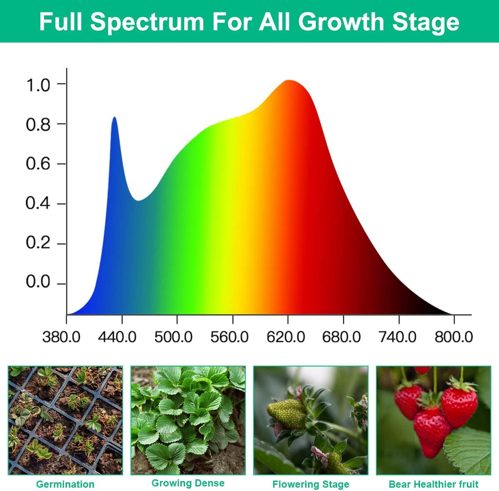 T5 Grow Lights 5000K Full Spectrum,1.4FT (8pcs x 10 Watts) Plant Growing Lamp,End-to-End Connectable Led Light Strips for Indoor Plants Succulents Flowers Growing