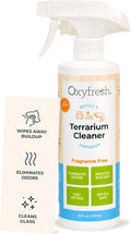 Oxyfresh Premium Terrarium Cleaner – Professional Amphibian and Reptile Terrarium Smell Eliminator – Safe & Quickly Removes Waste & Odors – Streak Free Glass – Bleach Free