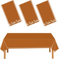 3Pcs Cielito Lindo Party Tablecloths Mexican Tablecloth Decoration Mexicanos Fiesta Terracotta Flower Disposable Plastic Table Cover for Mexican Wedding Birthday Party Supplies 54 x 108 Inch