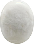 Amazing Gemstone Snow Quartz Crystals and Healing Stones - Large Palm Stone Crystals Piedra - Crystal for Good Luck, Balanced Positive Energy, Meditation - Unique Stocking Stuffers, Gifts for Women