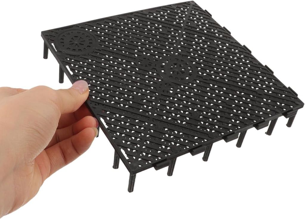 TEHAUX 20pcs Aquarium Undergravel, Undergravel Filter Aquarium Divider Tank Fish Tank Bottom Plate PVC Splicing Clapboard Bottom Fish Divider Stand for DIY Filtration in Aquascaping