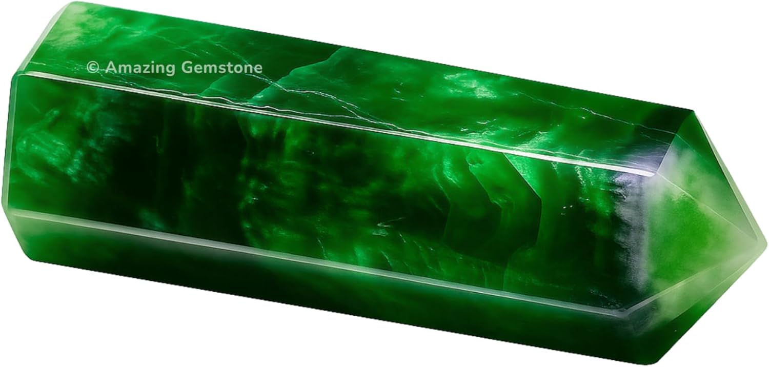 Amazing Gemstone Large Fluorite Crystal Towers ~ Natural Healing Crystal Point Obelisk for Reiki Healing and Crystal Grid (5.5" to 6" INCH)