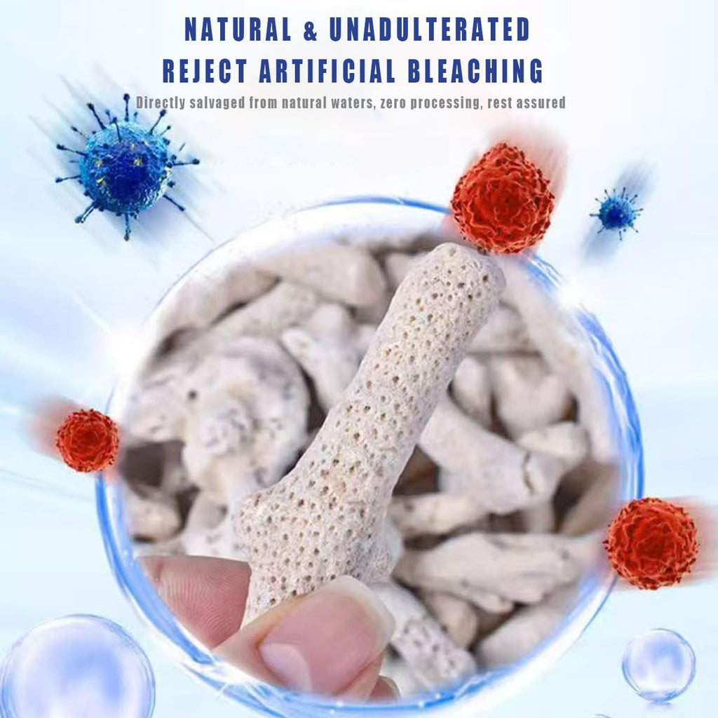 Crushed Coral for Freshwater Aquariums - Natural Filter Media，1.1 LB Crushed Coral for Aquarium，Bio Ceramic Filter Media Fish Tank Filtration Material Pond Filter Media Reusable Aquarium Filter