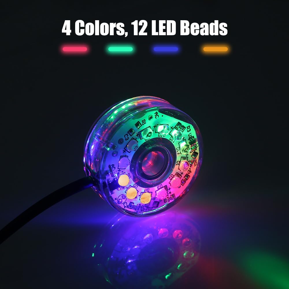 Fish Tank Light, Waterproof LED Aquarium Submersible Light USB Multicolor Decoration Light with Suction Cup for Fish Tanks Coral Tanks Aquatic Plant Tanks